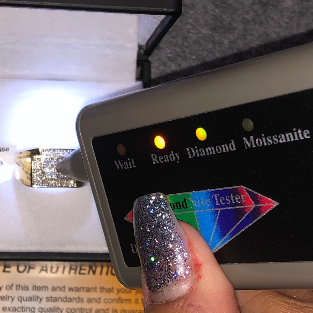 Real diamond men ring solid 10k gold not plated not fake FREE APPRAISAL Sale!